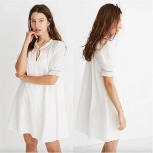Madewell Rainbow Smocked Trapeze Dress